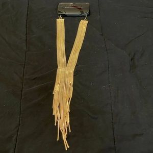 Gold Fringe Necklace